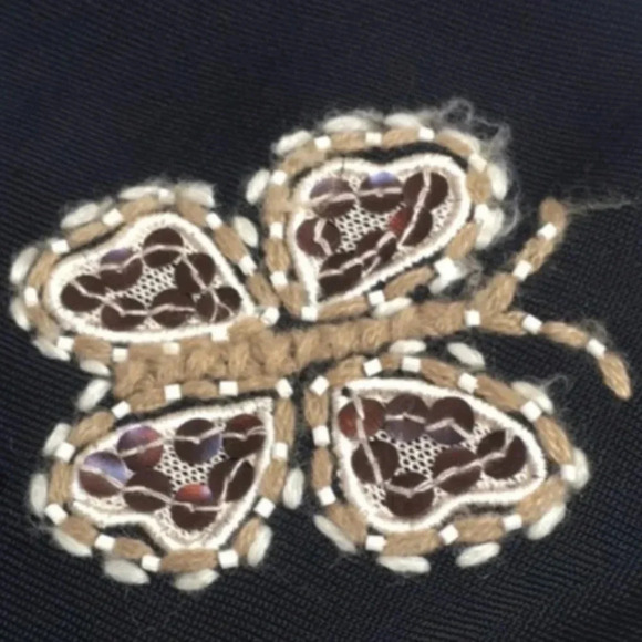 Skirt black wool XL Étincelle Paris - Picture 5 of 6